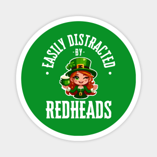 Easily Distracted By Redheads Magnet